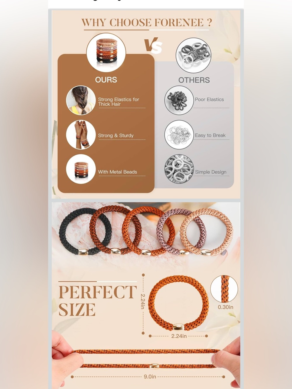 Lot of Hair Ties / Scrunchies- variety pack - Picture 7 of 16